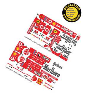สติ๊กเกอร์สั่งทําพิเศษสําหรับ LEGO 11375 Ferrari F2004 เฉพาะ…