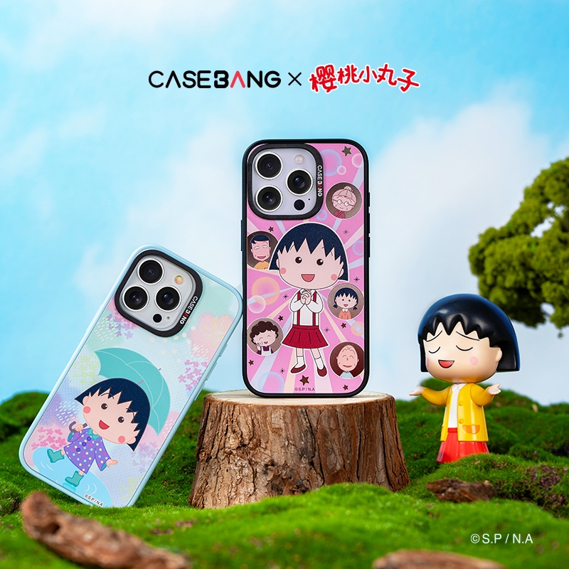 CASEBANG เคสแม่เหล็ก Chibi Maruko-chan กันตกเกรดทหาร ใช้ได้กับ iPhone 18ProMax/18 Pro&14-17