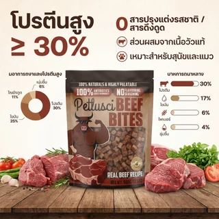 🐶 500 กรัม🔥ขนมสุนัข ขนมแมว โปรตีนสูง สด อร่อย เนื้อวัวอบแห้งสำหรับสุนัข เนื้ออบแห้ง 100% ขนมหมา 🔥สินค้ามาใหม่🔥