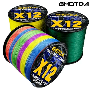เส้นใยกุหลาบ Showoda X12 ความยาว 100 เมตร สำหรับตกปลาในป่าและทะเล มืออาชีพรับรองคุณภาพและความทนทาน