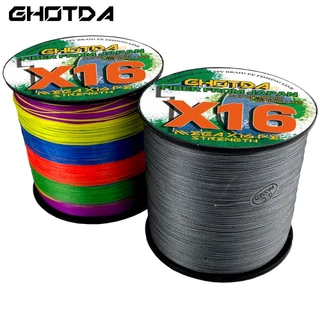 GHOTDA สายน็อนเบริด 100ม. X16 สำหรับตกปลาทะเล ใช้งานได้นาน มีความเหนียวแน่นและทนทาน
