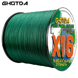 GHOTDA สายน็อนเบริด 100ม. X16 สำหรับตกปลาทะเล ใช้งานได้นาน มีความเหนียวแน่นและทนทาน