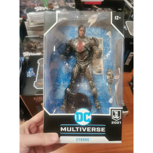 McFarlane DC Cyborg face เปิด Zack Snyder เวอร์ชั่นภาพยนตร์แอ็คชั่นฟิกเกอร์