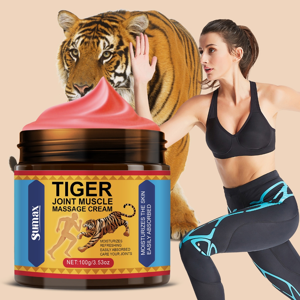 Tiger Balm Muscle Relief Ointment สูตรออกฤทธิ์เร็วบรรเทากล้ามเนื้อและข้อยึด ไม่ไหลเยิ้มและดูดซึมง่าย เหมาะสําหรับดูแลร่างกายทุกวันและทุกวัย 100g