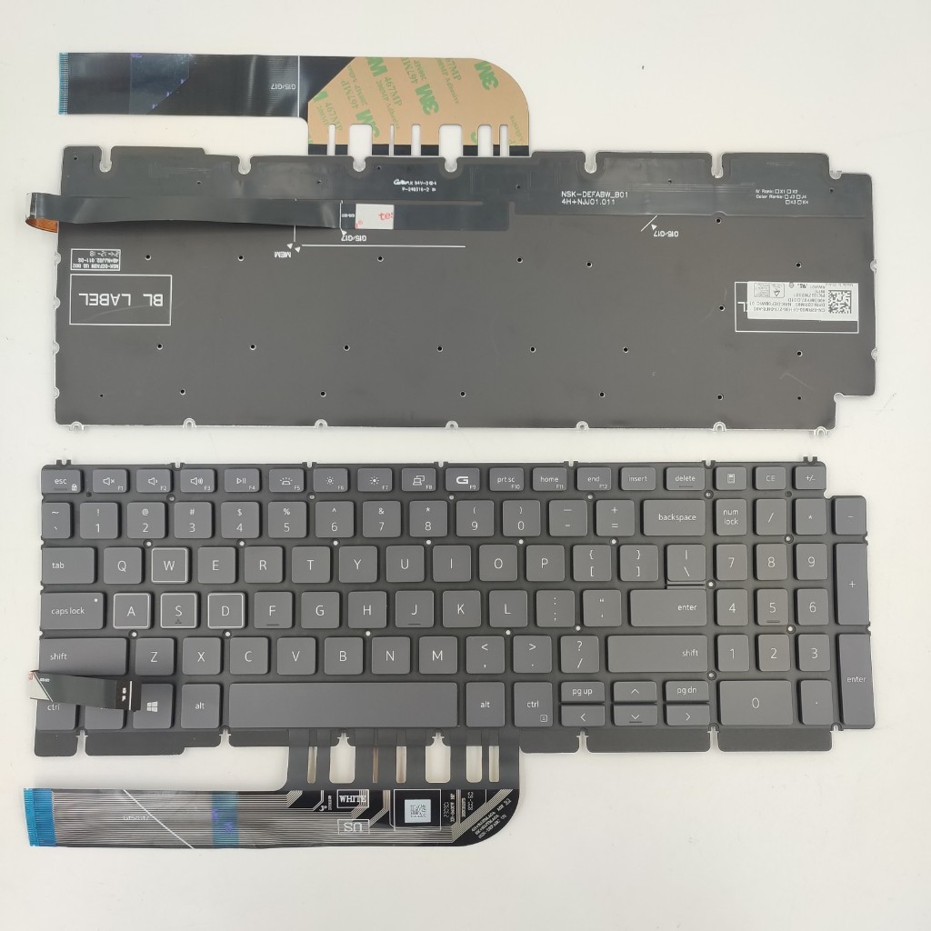 US RU สําหรับ Dell G15/5510/5511/5515/5590/5591/6520/5525/P105F แป้นพิมพ์แล็ปท็อป