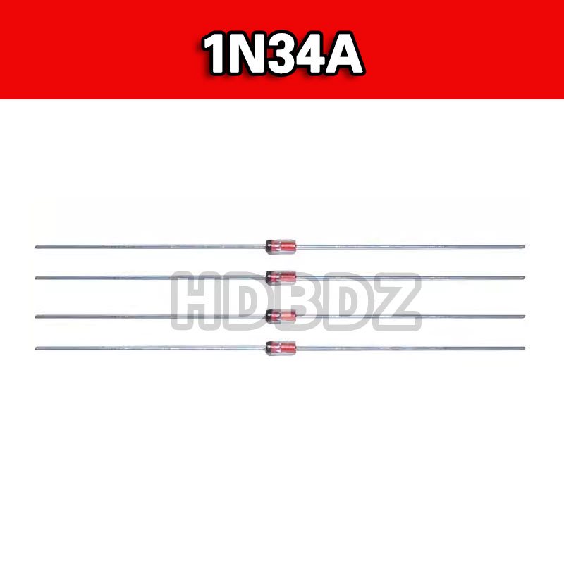 10-25PCS  1N34A  DO-35 ไดโอดตรวจจับคลื่น IC