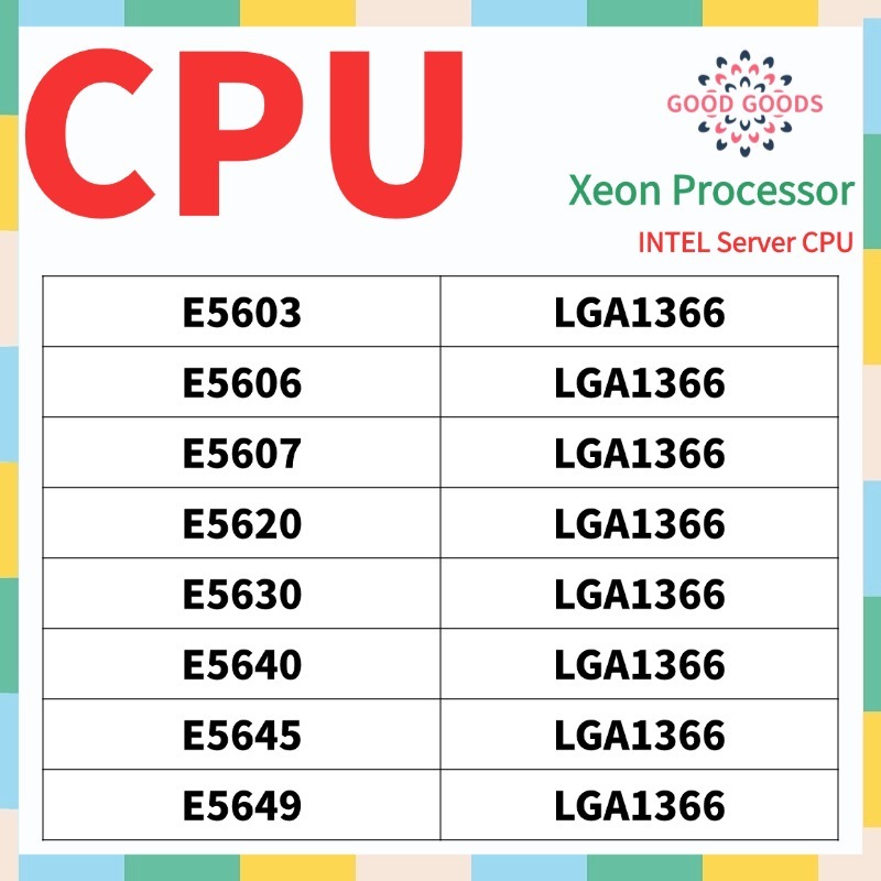 E5603 E5606 E5607 E5620 E5630 E5640 E5645 E5649 INTEL Xeon โปรเซสเซอร์ CPU LGA1366