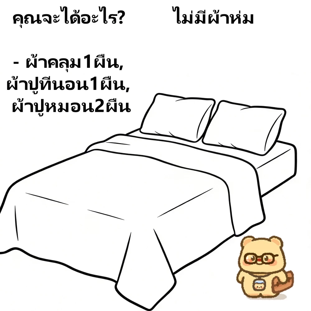ชุดเครื่องนอนลายหัวใจสีแดง 4 ชิ้น สไตล์เกาหลี สำหรับเตียง 3.5/5/6 ฟุต thumbnail 3