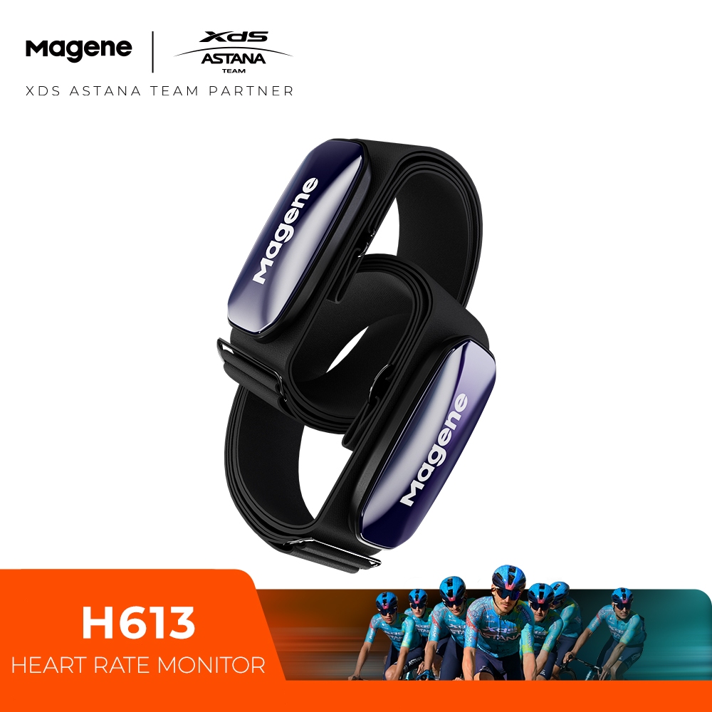 Magene H613 เครื่องวัดอัตราการเต้นหัวใจ สายรัดหน้าอกแยก ส่งสัญญาณบลูทูธ 3 ช่อง