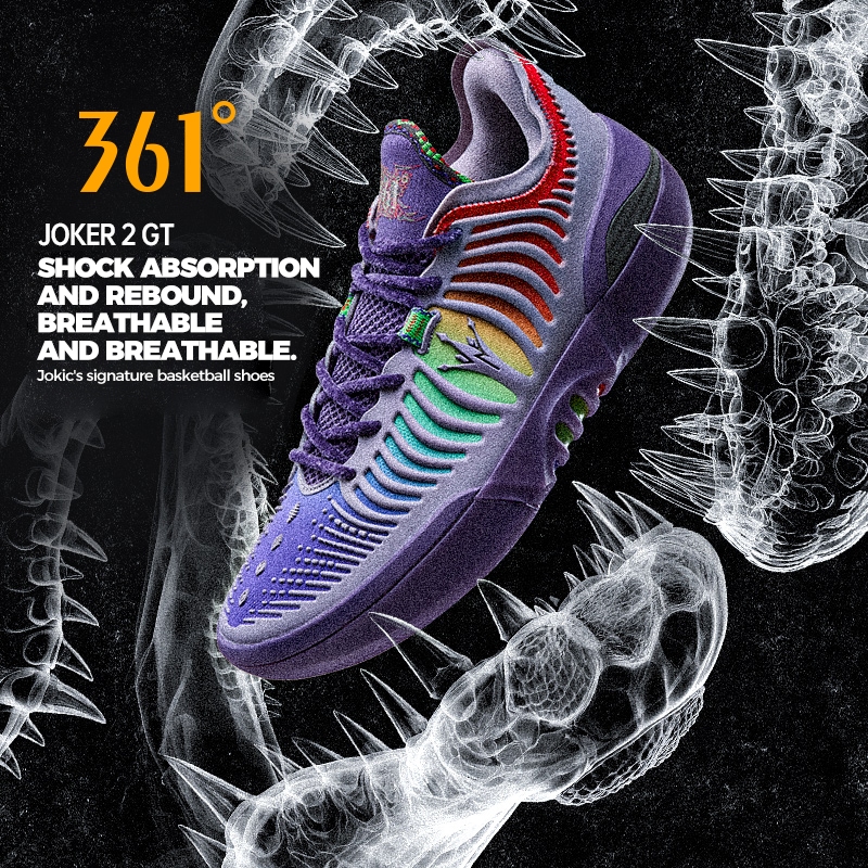 361 Degrees Joker2 GT Men รองเท้าบาสเก็ตบอลมืออาชีพ 672611111