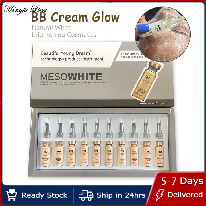 Hengfa Lina Korean Makeup BB Cream Glow Brightening Serum Anti-Aging Starter Kit Meso White Brighten
