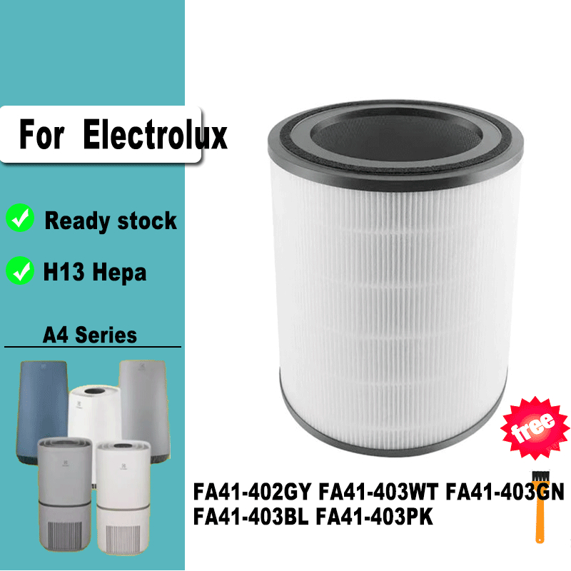 2 in 1 เปลี่ยนตัวกรอง HEPA คาร์บอนเปิดใช้งาน EFFCLN สําหรับ Electrolux Flow A4 FA41-402GY เครื่องฟอก