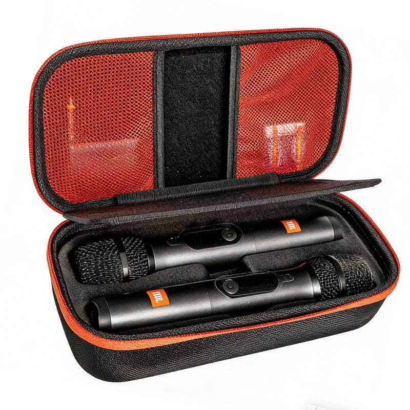 เคส EVA Hard สําหรับ JBL PartyBox ไมโครโฟนไร้สาย - 2X กระเป๋าเก็บของแบบพกพาสําหรับอุปกรณ์เสริมไมโครโฟน