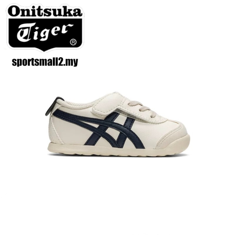 Onitsuka MEXICO 66 KIDS รองเท้าเด็กวัยหัดเดิน Velcro รองเท้าเด็กรองเท้าเด็กผู้หญิงรองเท้าสบายๆ 1184A074-200