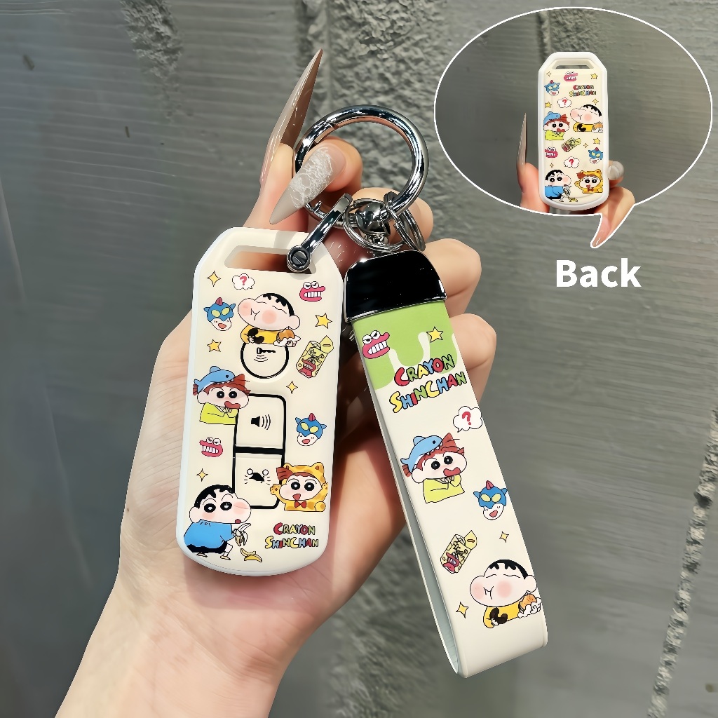 Crayon Shin-chan /คสกุญแจล็อตโซ่สําหรับฮอนด้า TPU พวงกุญแจการ์ตูน PCX150/ADV150/RX125/NS110 Sundiro Honda