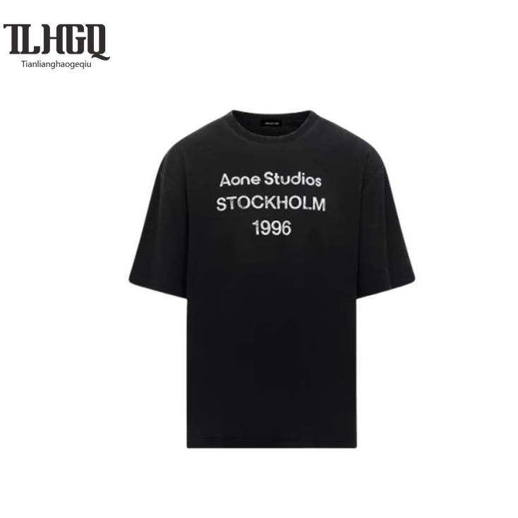 TLHGQ เสื้อยืดผ้าฝ้ายขนาดใหญ่ Unisex Casual Streetwear Top Aone Studios Stockholm 1996
