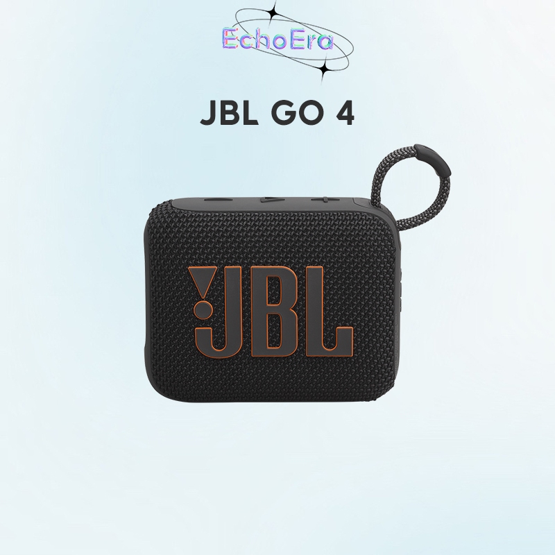 JBL Go 4 Portable Wireless Speaker Bluetooth IP67 Waterproof & Dustproof, เสียง JBL Pro, playtime ได้ถึง 7H, การเชื่อมต่อ Multi-speaker, Made in part with วัสดุรีไซเคิล, สีดํา