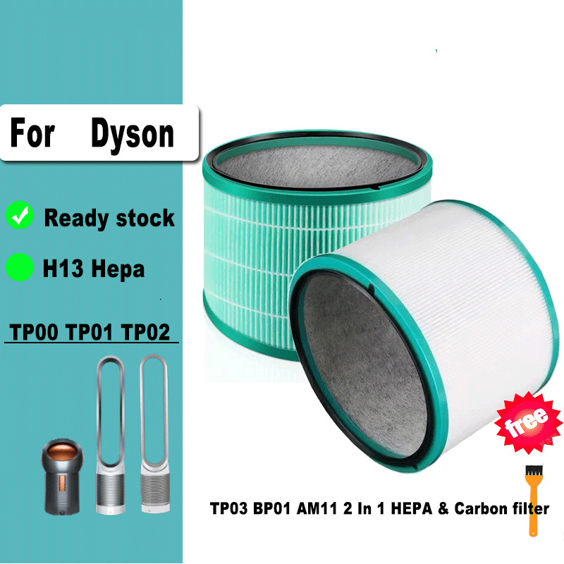 เปลี่ยนเข้ากันได้กับ TP00 TP01 TP02 TP03 BP01 AM11 2 In 1 HEPA & Carbon filter