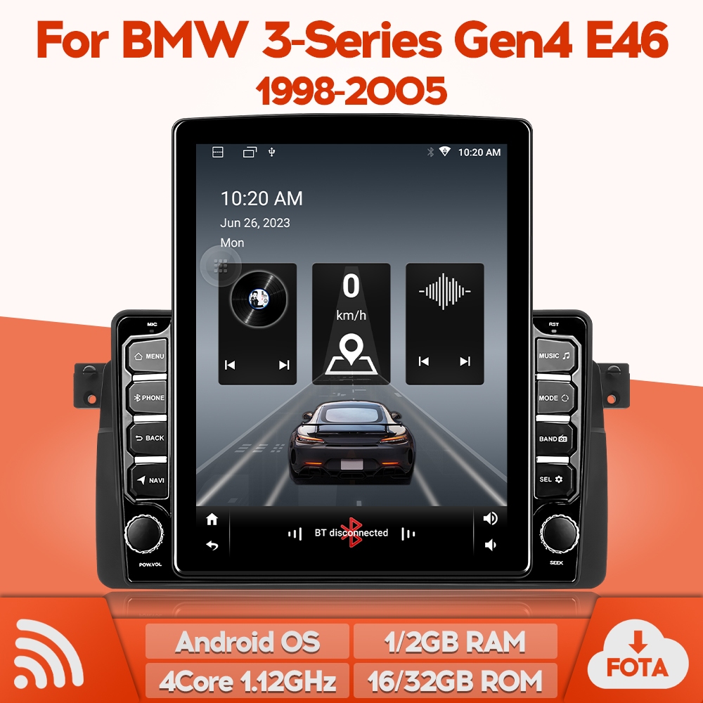 เราดีกว่า TopNavi Android 4Core IPS 9.7 นิ้วหน้าจอแนวตั้งเครื่องเล่นวิทยุติดรถยนต์สําหรับ BMW 3 Seri
