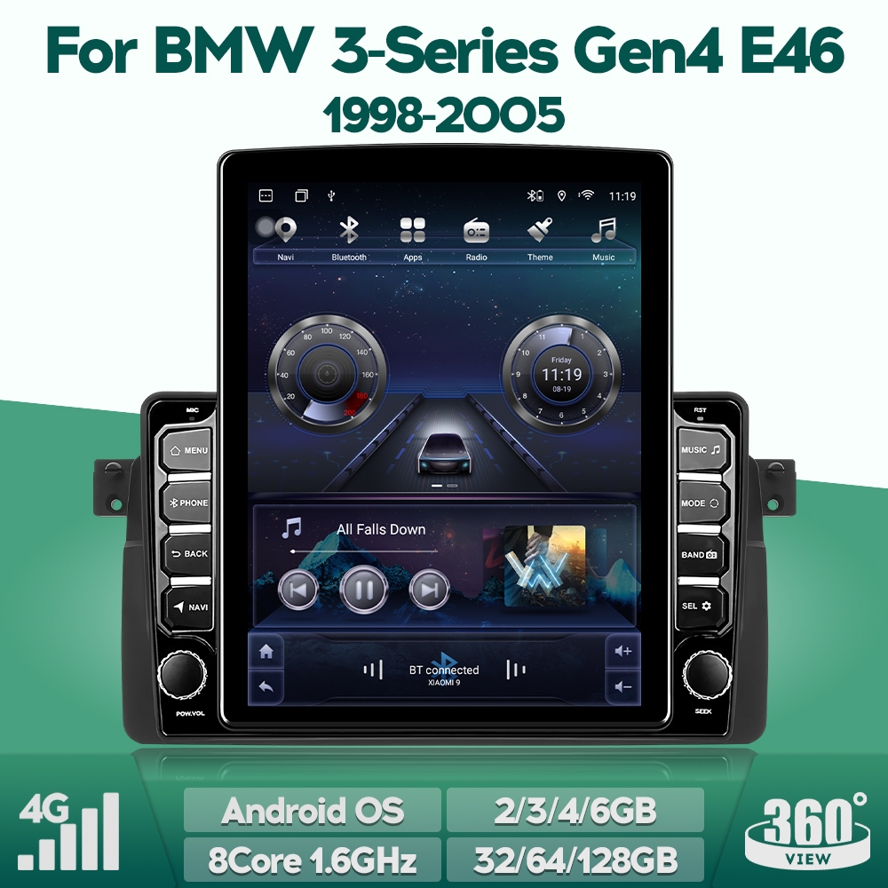 WeBetter TopNavi Android 8Core IPS 9.7 นิ้วหน้าจอแนวตั้งเครื่องเล่นสเตอริโอรถยนต์สําหรับBMW 3 Series