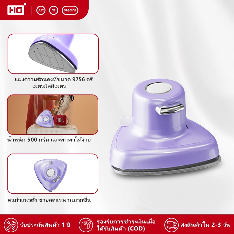 HG Handheld Iron Travel Iron เตารีดไอน้ําแบบพกพาในครัวเรือน Travel แห้งและเปียก SR02