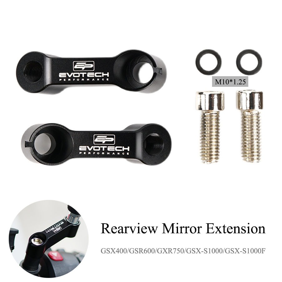 รถจักรยานยนต์กระจกมองหลังขยาย Riser ขยายอะแดปเตอร์สําหรับ Suzuki GSX400 GSR600 GXR750 GSX-S1000 GSX-