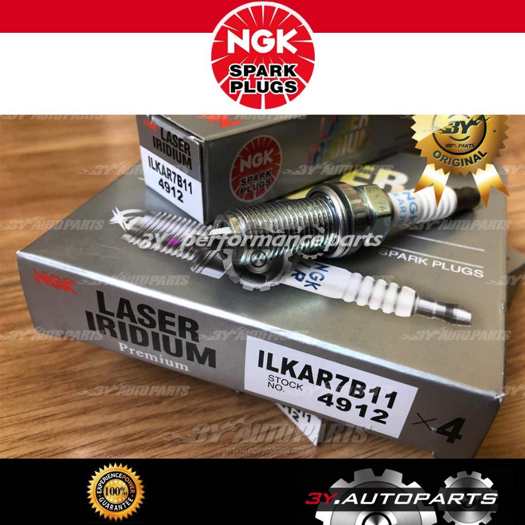 ของแท้ NGK ILKAR7B11 (@3 ชิ้น) Toyota Altis ZRE/ZGE, Wish ZGE, Harrier ZSU60 NGK 4912 Laser Iridium 