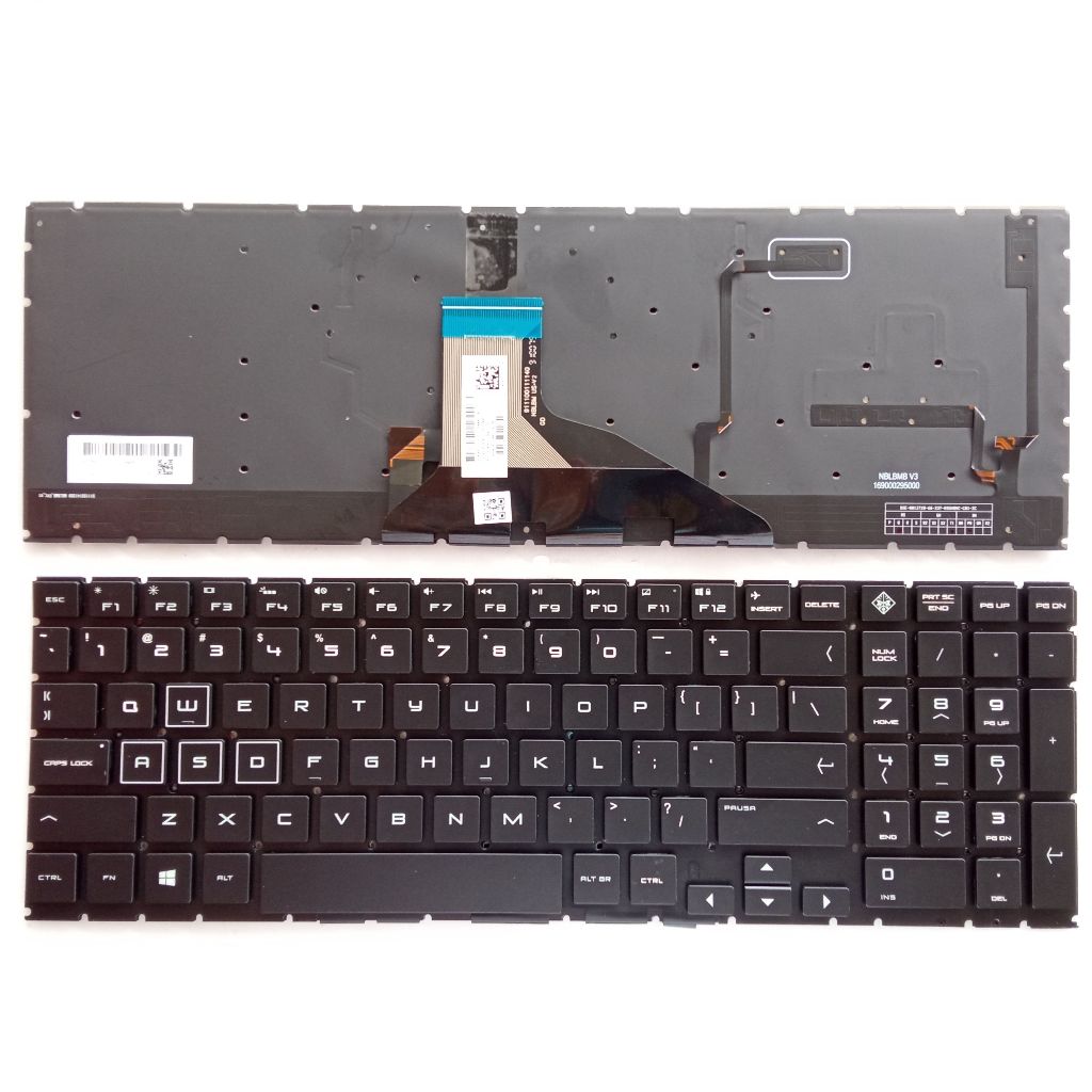 แป้นพิมพ์แล็ปท็อป US Layout สําหรับ HP 15-DH 15-DC 17-CB TPN-C144 Q211 C143 ไม่มีจุดพร้อม Backlit สี