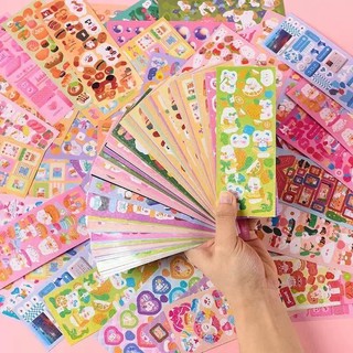 100 ชิ้นน่ารัก Guka Kawaii สติกเกอร์ DIY การ์ตูนเลเซอร์สติกเกอร์คู่มือเครื่องเขียนตกแต่งรูปแบบสติกเกอร์ของขวัญ
