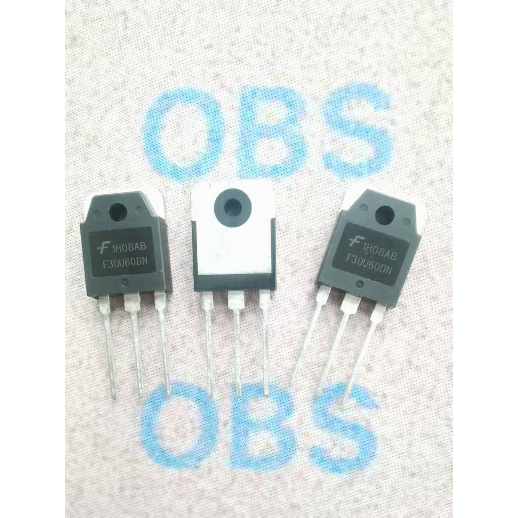 ((5 ชิ้น) F30U60DN ยี่ห้อใหม่ 30A 600V TO-3P Quick Recovery Diode