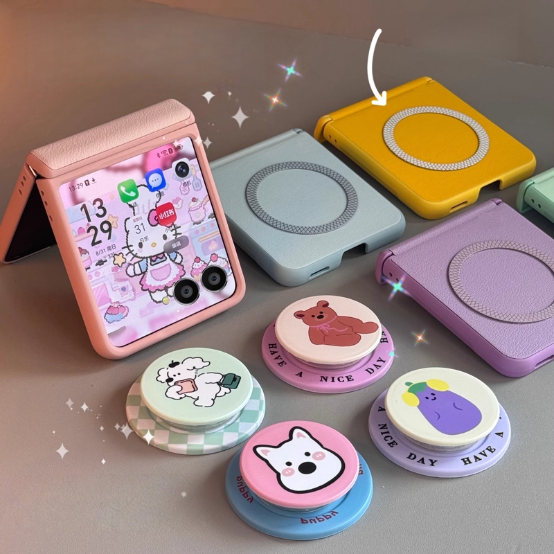 เหมาะสำหรับ เคสโทรศัพท์ Samsung Z Flip 8 Z Flip 5 Z Flip 6 Z Flip 7 Z Flip 7FE พร้อมฟังก์ชั่นแม่เหล็กเคสโทรศัพท์บางเฉียบ