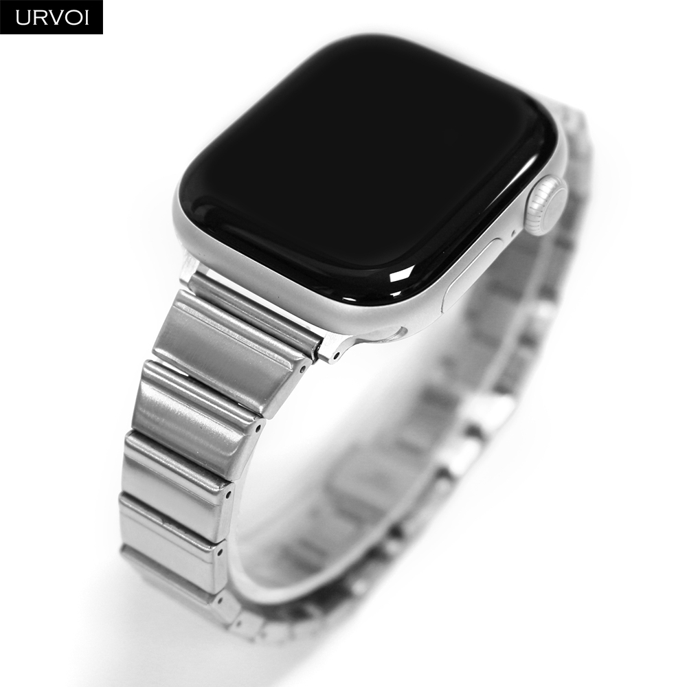 URVOI Band สําหรับ Apple Watch Series11 10 9 8 7 SE3 สายสแตนเลสสําหรับ iWatch 14 มม. น้ําหนักเบาสาวส