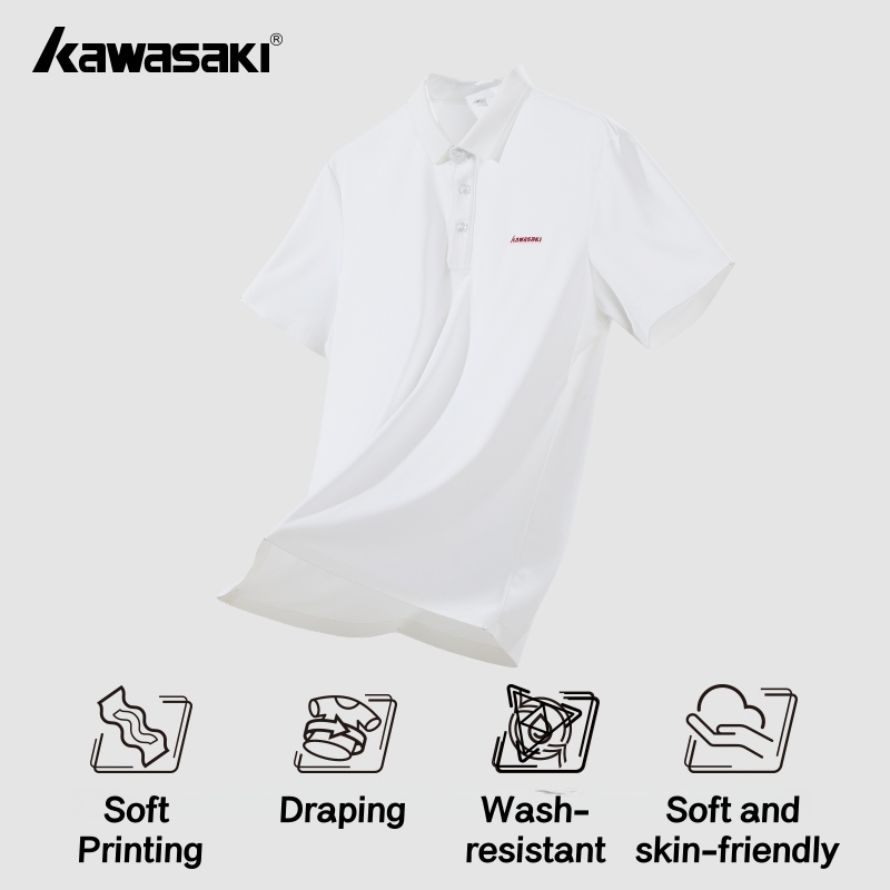 KAWASAKI คาวาซากิคู่แบดมินตันเทนนิส Pickleball เสื้อโปโล Quick Dry Sweat-Wiking Breathable กีฬาสําหรับชายผู้หญิง K1C01-C1213&K1C01-C2213 ราคา ถูกที่สุด ดีลบีเคเค แกลเลอรีภาพที่ 7