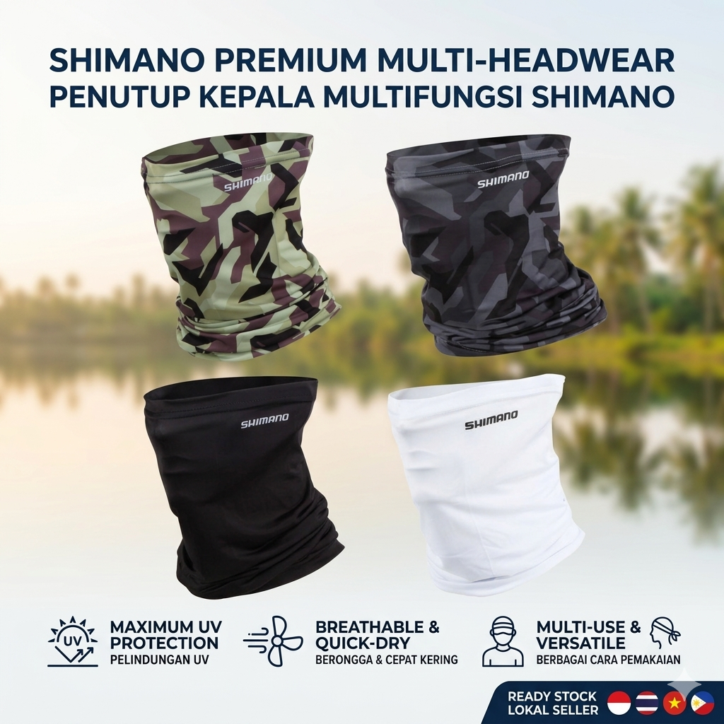 Shimano หน้ากากป้องกันรังสียูวี อุปกรณ์เสริม สําหรับตกปลา