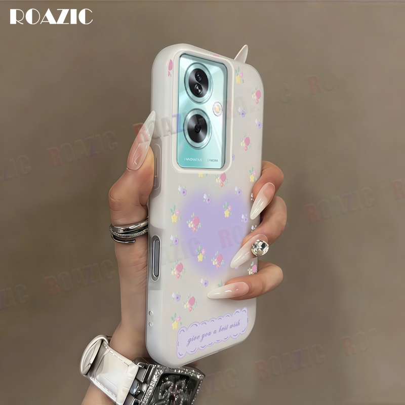 Dual Layer ป้องกัน Jelly ปลอกสําหรับ OnePlus Nord N30 SE 5G CE4 Lite 5G CE 3 Lite 5G CE 2 Lite ดอกไม