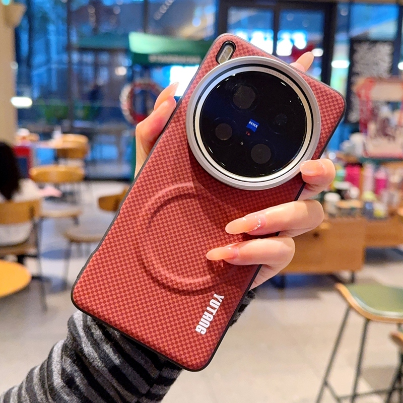 สําหรับVivo X200 X300 Pro X200 Ultra X200 Pro Miniกรณีหนังป้องกันปกหลังสําหรับVivo X200 X200Sแม่เหล็กชาร์จไร้สายเคสโทรศัพท์