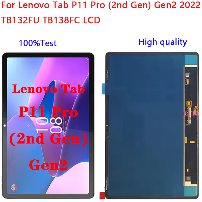 11.2 LCD สําหรับLenovo Tab P11 Pro (2nd Gen) 2022 TB132FU TB138FC Lenovo TB132 TB138 จอแสดงผลTouch S