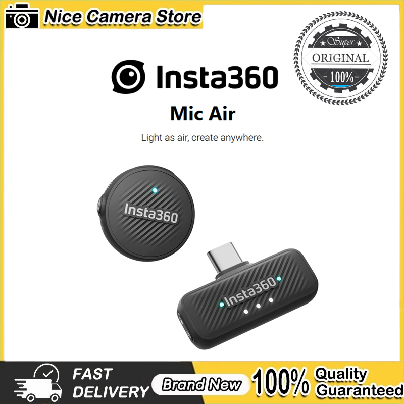 ใหม่ Original Insta360 Mic Air เหมาะสําหรับอุปกรณ์เสริม Insta360 X5