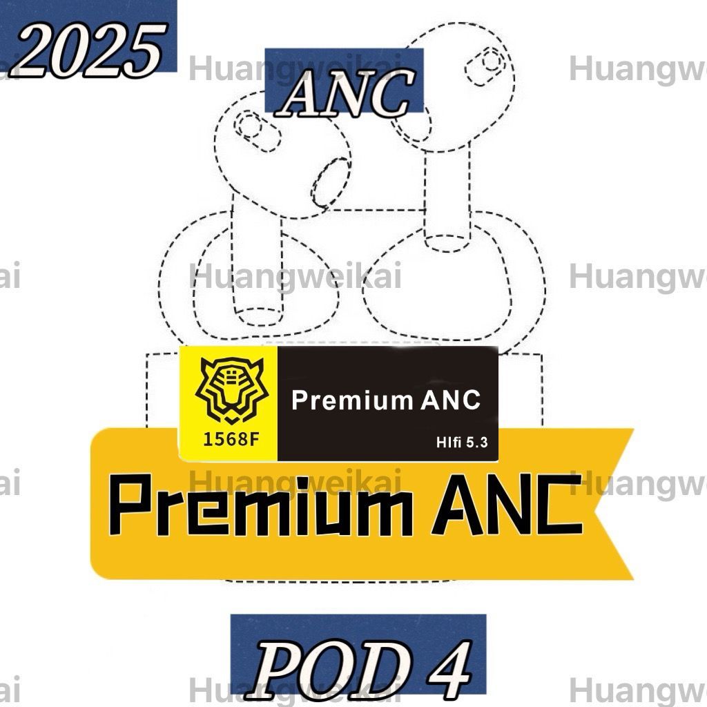 2026Tiger 1568F HIFI 5.3 TYPE-c Gen 4 ANC real Premium Gen4 Pro 2 Rename GPS หูฟังไร้สายบลูทูธ TWS S