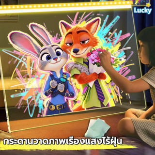 DIY แผ่นเรืองแสง LED คลิปบอร์ดเรืองแสง กระดานวาดภาพ Doodle ส…