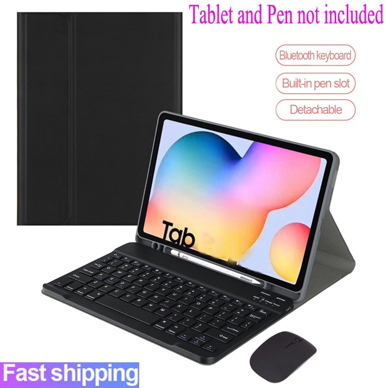 เคสพร้อมคีย์บอร์ดสําหรับ Samsung Galaxy Tab A11 A11+ Magnetic Wireless Bluetooth Keyboard Mouse Cover Casing