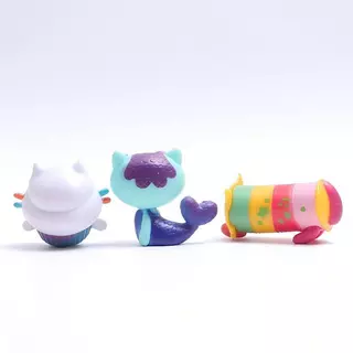 Gabbys Dollhouse Figure Model Set (13 ชิ้น) Kawaii Cat Figurines Set 13 ชิ้น | ตุ๊กตาการ์ตูนมินิ + ฟิกเกอร์สาว