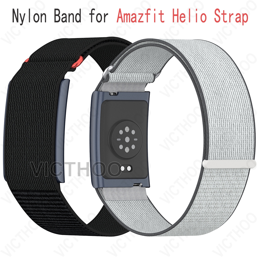 สายไนลอนเปลี่ยนสายรัดนาฬิกา อุปกรณ์เสริมสำหรับ Amazfit Helio Strap