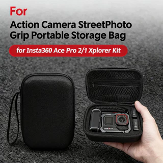 กระเป๋าใส่กล้อง Insta360 Ace 2/1 Xplorer Grip EVA กันกระแทก กันรอย พกพาสะดวก สําหรับกล้องแอคชั่น Street