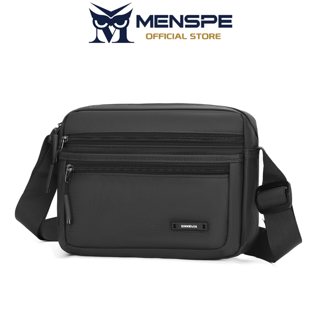 MENSPE กระเป๋าสะพายแฟชั่นกระเป๋าสะพายกันน้ํากระเป๋า Messenger กระเป๋าเดินทางกระเป๋าข้ามร่างกายน้ําหนักเบากระเป๋าลําลอง