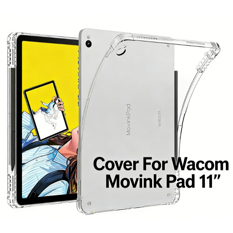 ช่องเสียบปากกาฝาครอบ TPU แบบนุ่มสําหรับ Wacom Movink Pad 11 eReader กันกระแทก Clear เคสผิวป้องกัน