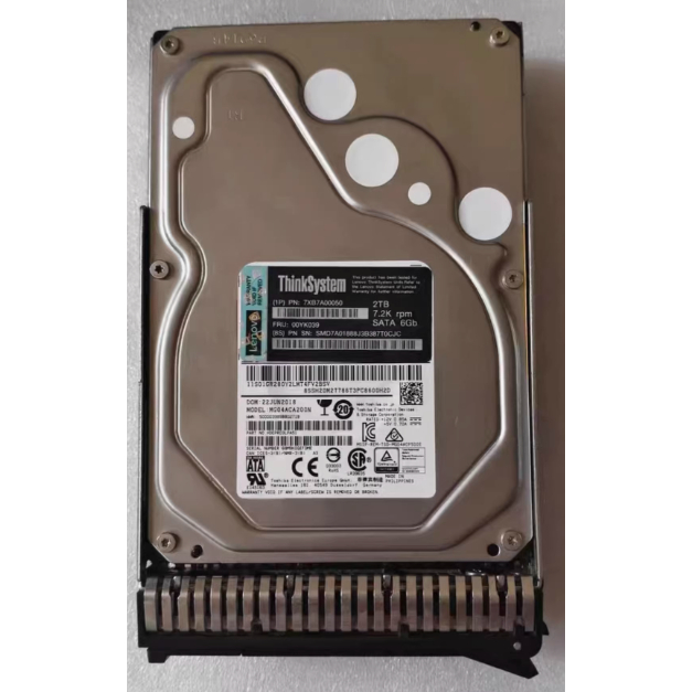สําหรับ Lenovo 00YK039 7XB7A00050 2T SATA 7.2K 6G 3.5 นิ้ว SR server hard drive