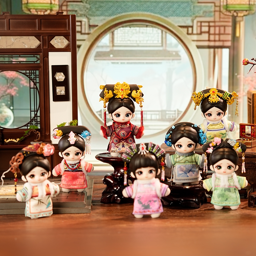 D DBS Zhen Yan Chuan ตุ๊กตาไวนิลแบรนด์ร่วมน่ารัก Palace dumia จี้กระเป๋าโบราณ