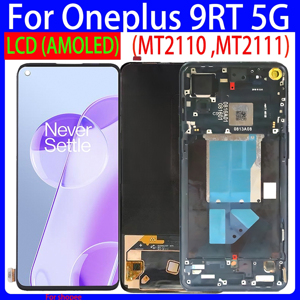 6.62 "Original AMOLEDสําหรับOneplus 9RT 5G MT2110 MT2111 จอแสดงผลLCD + Touch DigitizerสําหรับOneplus