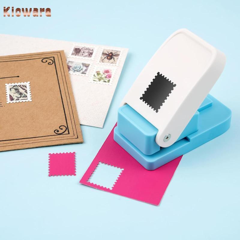 Kloware ไปรษณีย์แสตมป์ Punch Scrapbooking อุปกรณ์กระดาษ Punch ลายนูนเครื่องมือสําหรับ Scrapbooking ทําภาพข้อความการ์ด